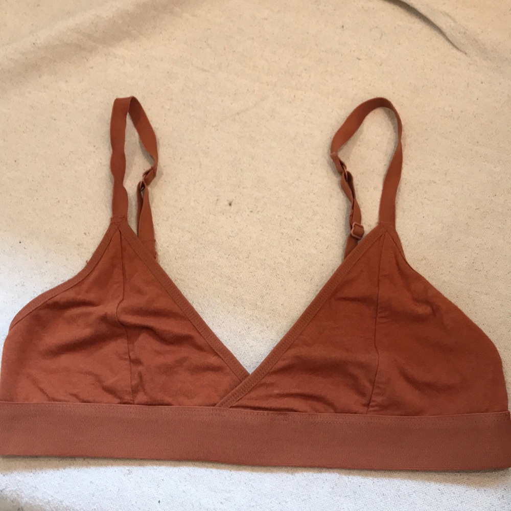 Richer Poorer triangle bra in color Redwood. Size L.
